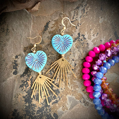 CeeCee Heart Earrings