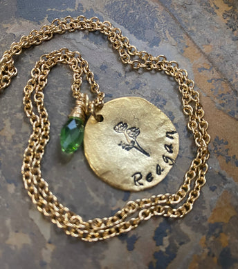 Birth Flower Necklace