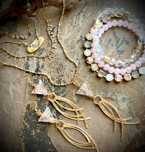 Eliza Stamped Crystal Necklace