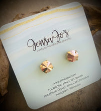 8mm crystal stud earrings