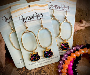 Halloweeen Cat Hoops