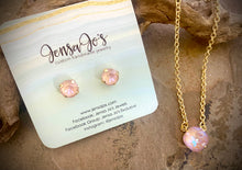 Crystal stud & necklace set