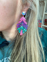 Samira Glitter Leaf Earrings