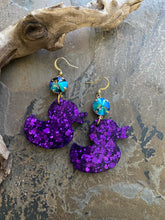 Rubber Duck Glitter Earrings