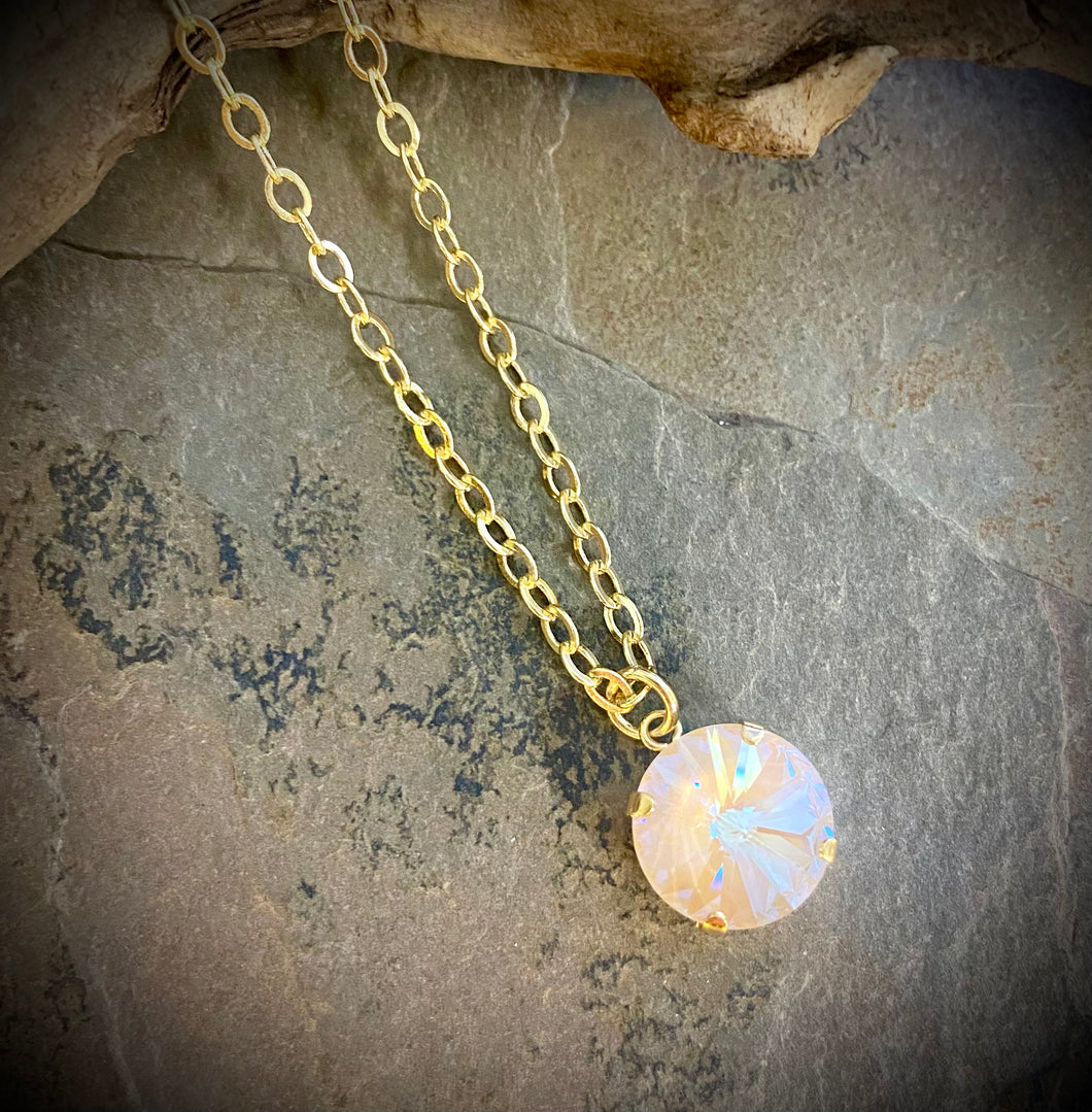 Crystal drop necklace