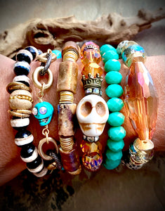 Sully Turquoise Skull Bracelet