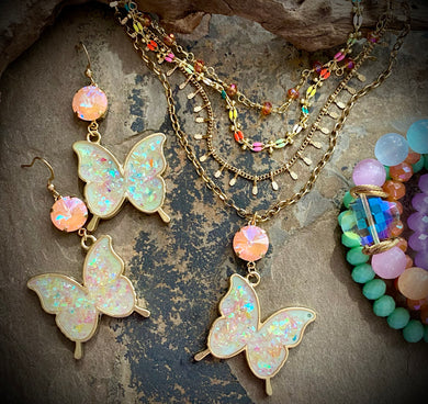 Bristol Pastel Butterfly Necklace