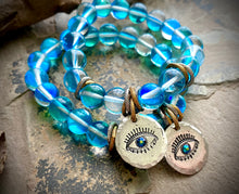 Stamped Eye Stretch Bracelet