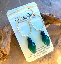 Christmas bulb earrings