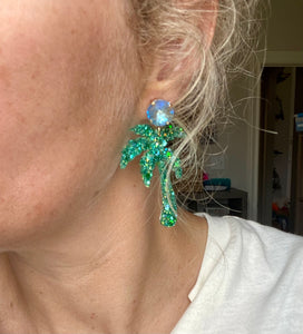 Vacay Mode Palm Earrings