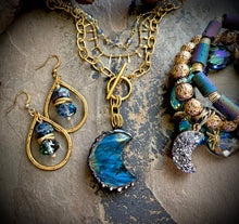Sola Labradorite Crescent Necklace