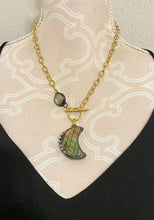Sola Labradorite Crescent Necklace