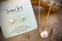 Crystal stud & necklace set