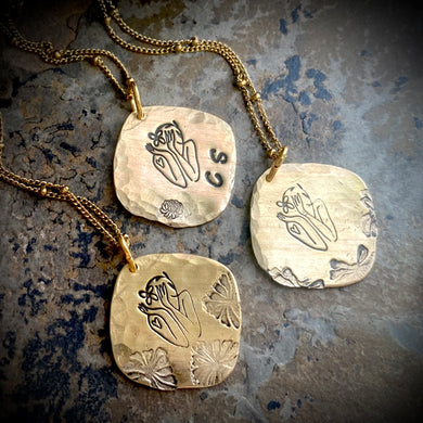 Flower Girl Personalized Necklace