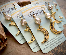 Faye Flower Moon Earrings