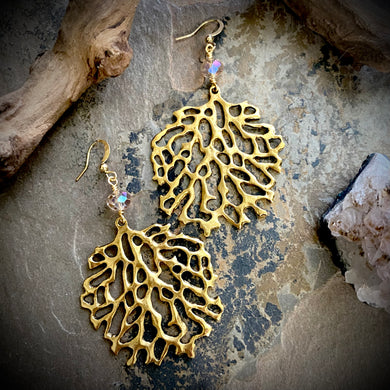 Cora Coral Earrings
