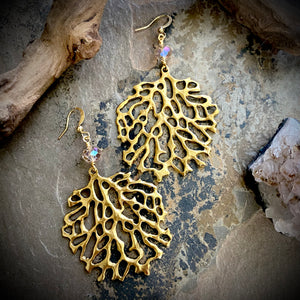 Cora Coral Earrings