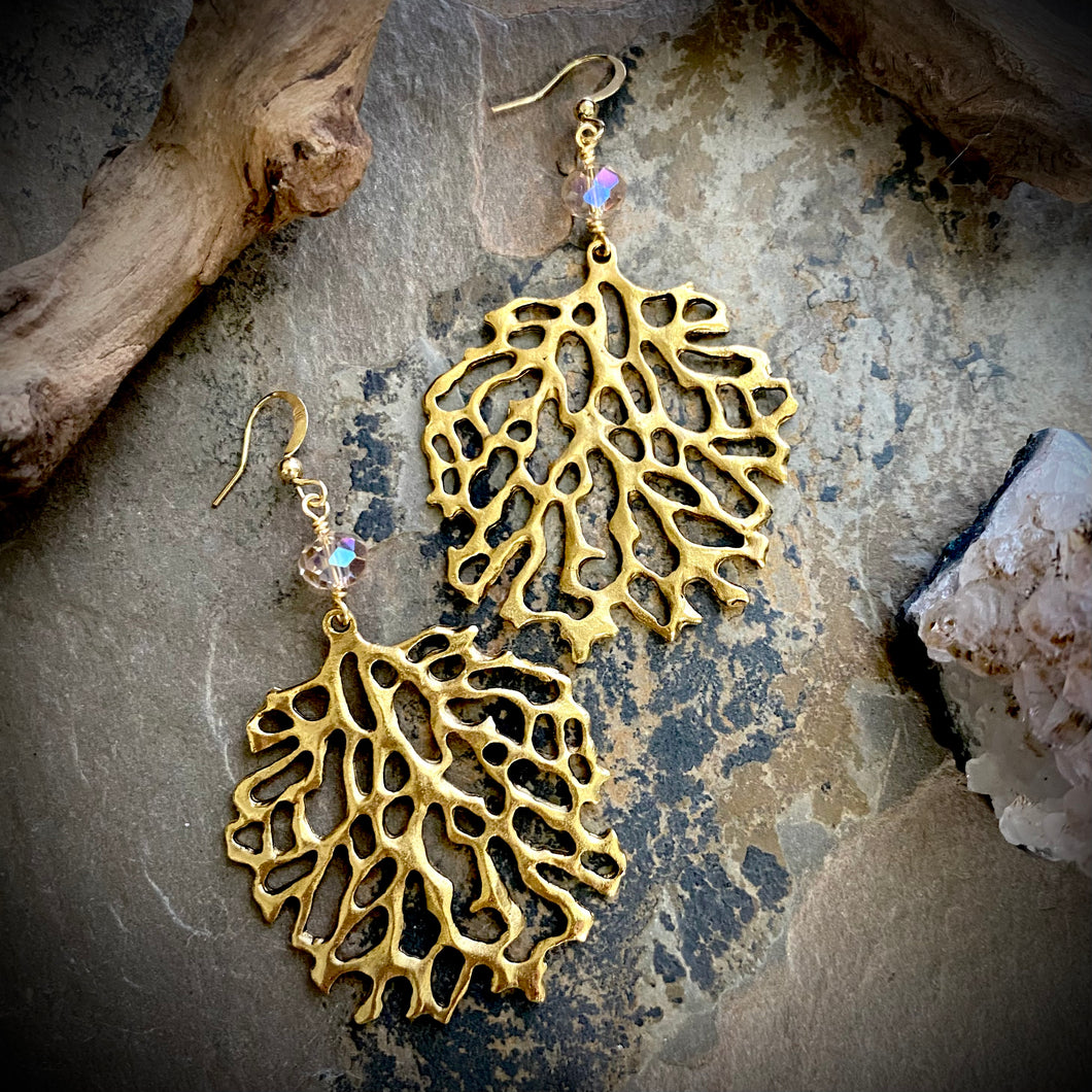 Cora Coral Earrings