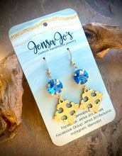 Celtic cross crystal earrings