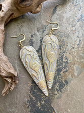White Heron Earrings
