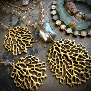 Cora Coral Earrings