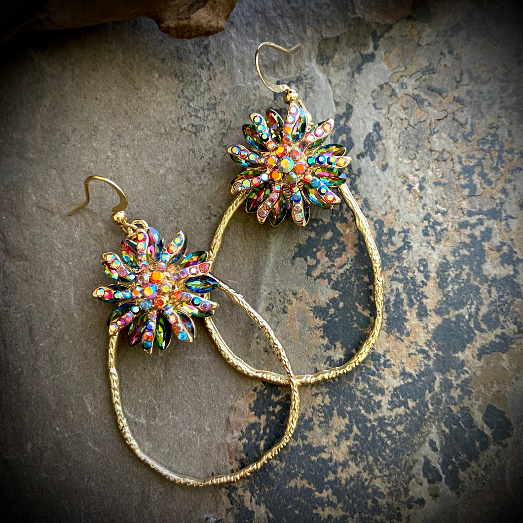 Iris Teardrop Earrings