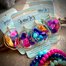 Lani Crystal Shell Hoop Earrings