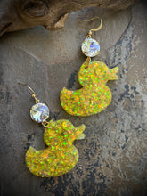 Rubber Duck Glitter Earrings