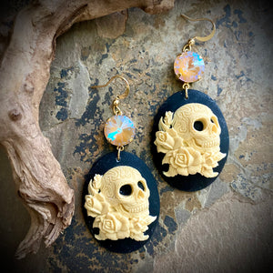 Skull Cameo Earrings