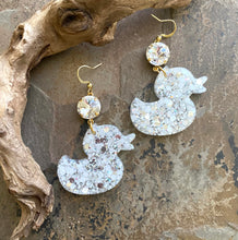 Rubber Duck Glitter Earrings