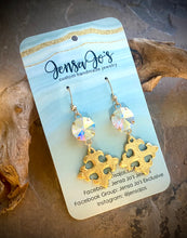 Celtic cross crystal earrings