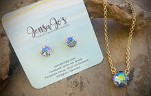 Crystal stud & necklace set