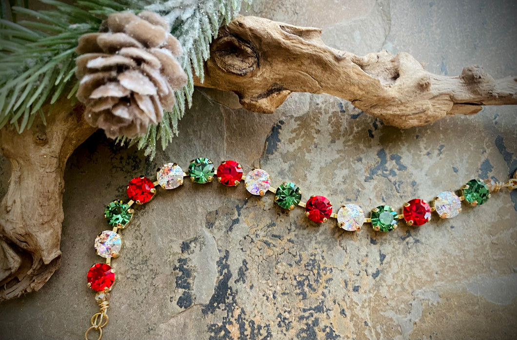 Christmas Crystal Bracelet
