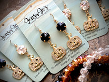 Rhinestone Jack o’ Lantern Earrings