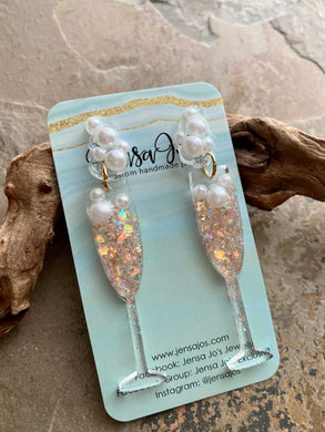 A Glass of Bubbly Earrings