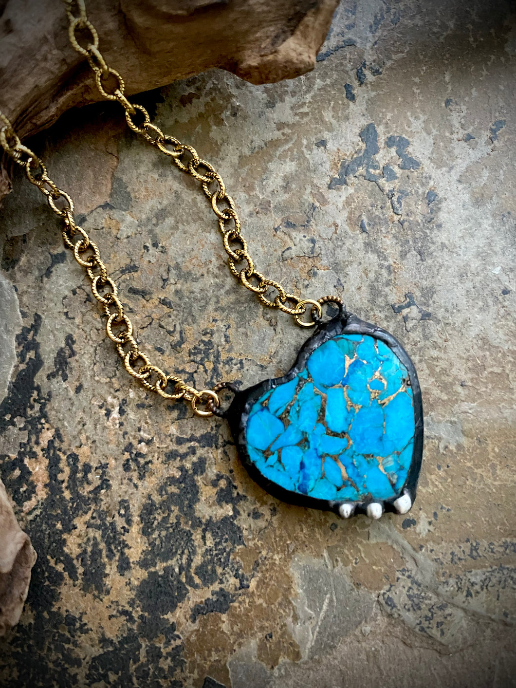 Emerson Turquoise Heart Necklace