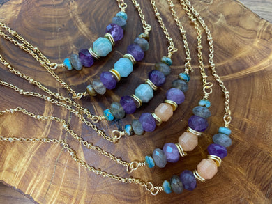 Pru Gemstone Layering Necklace