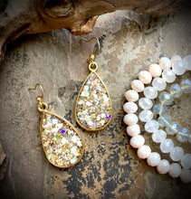 Shimmer Teardrop Earrings