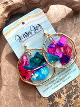 Lani Crystal Shell Hoop Earrings