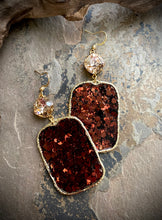 Chocolate Brown Glitter Earrings