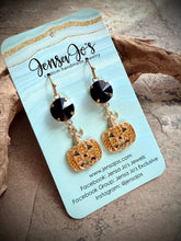 Rhinestone Pumpkin Earrings