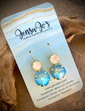 14/8mm crystal drop earrings