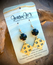 Celtic cross crystal earrings