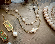 Kali Pearl Cross Necklace