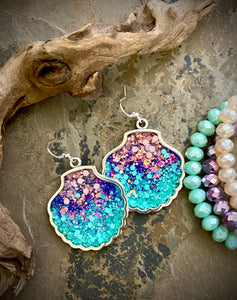 Jodi Seashell Glitter Earrings