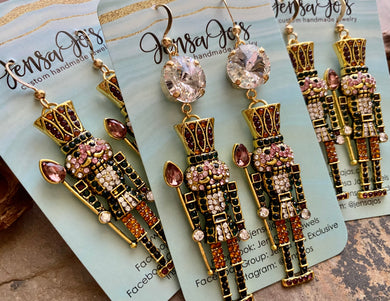 Bejeweled Nutcracker Earrings