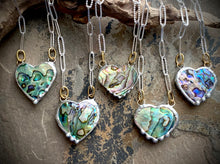 Brielle Abalone Heart Necklace