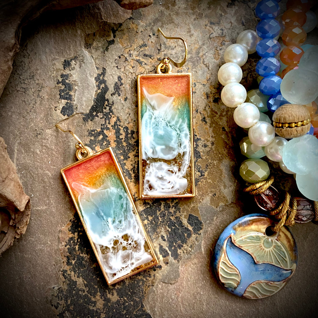 Lana Gold Wave Earrings