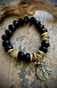 Abigail Queen Bee Coin Bracelet