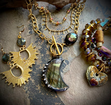 Sola Labradorite Crescent Necklace